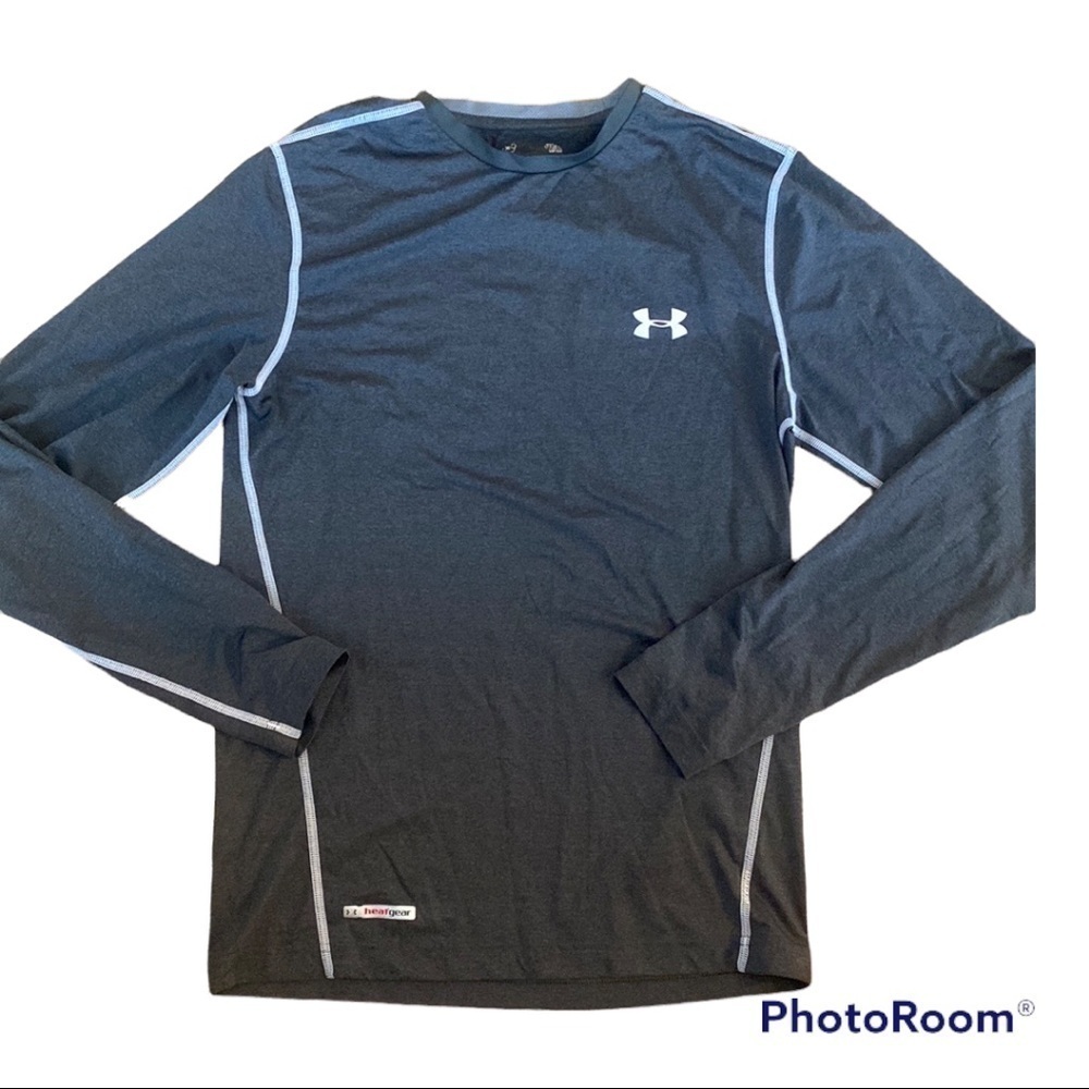 Under Armor Gray Heat Gear Long Sleeve Mens Medium